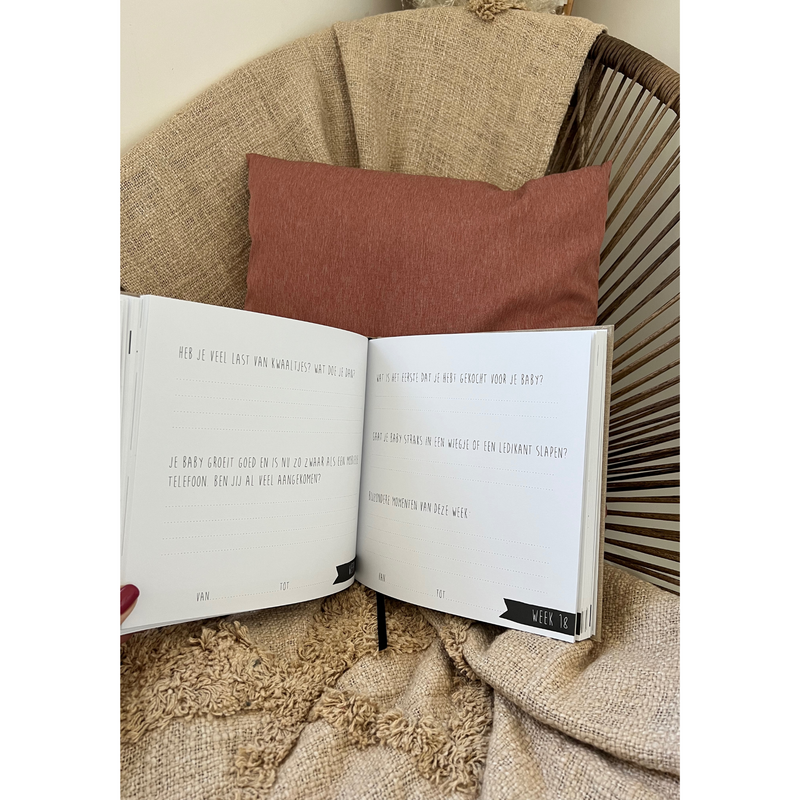 Fill-in book my nine months (earth linen)